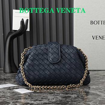 Bottega Veneta Lauren 1980 Clutch Navy Blue 31x16x11cm