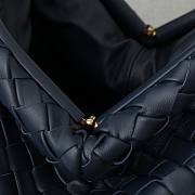 Bottega Veneta Lauren 1980 Clutch Navy Blue 31x16x11cm - 6