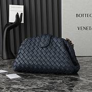 Bottega Veneta Lauren 1980 Clutch Navy Blue 31x16x11cm - 5