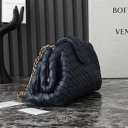 Bottega Veneta Lauren 1980 Clutch Navy Blue 31x16x11cm - 4