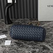 Bottega Veneta Lauren 1980 Clutch Navy Blue 31x16x11cm - 3