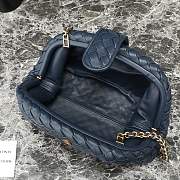 Bottega Veneta Lauren 1980 Clutch Navy Blue 31x16x11cm - 2