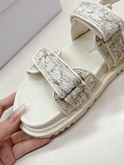 Dior Dioract Sandal White Gold Tweed - 2