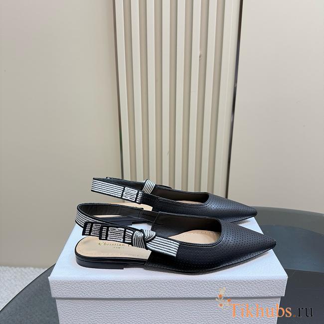 Dior Slingback Black Flat - 1