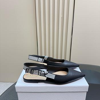 Dior Slingback Black Flat