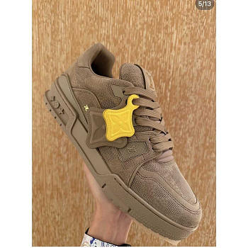 Louis Vuitton LV Trainer Sneaker Brown Suede