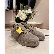 Louis Vuitton LV Trainer Sneaker Brown Suede - 5