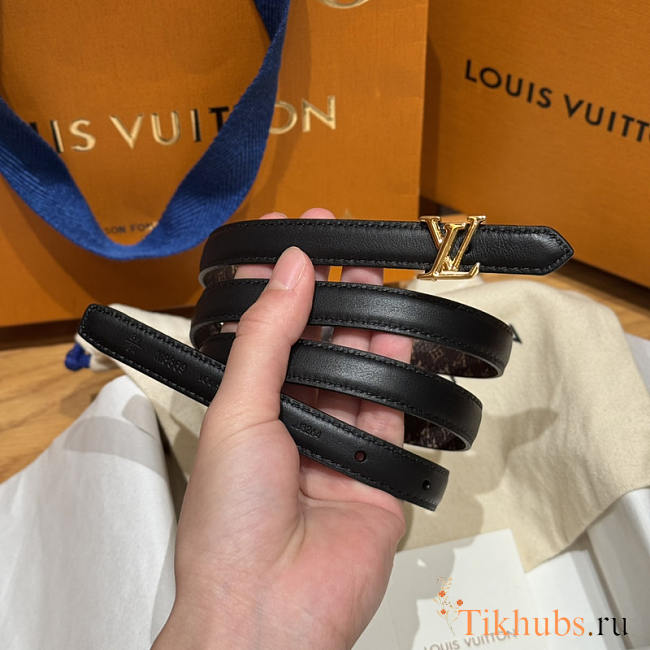 Louis Vuitton LV Women's Belt Black 1.5cm - 1