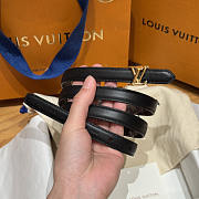 Louis Vuitton LV Women's Belt Black 1.5cm - 1