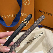 Louis Vuitton LV Women's Belt Black 1.5cm - 5