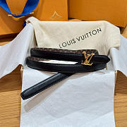 Louis Vuitton LV Women's Belt Black 1.5cm - 2
