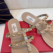 Valentino Garavani Taupe Summer Rockstud Sandals - 3