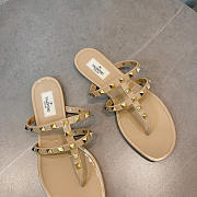 Valentino Garavani Taupe Summer Rockstud Sandals - 2