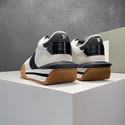 Tom Ford Suede James Sneaker Black Cream - 5