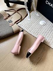 Chanel Ballerina Black Light Pink Flat - 3