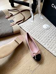 Chanel Ballerina Black Light Pink Flat - 2