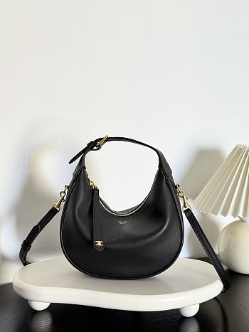 Celine Teen Lulu Bag Calfskin Black 21x24x5cm