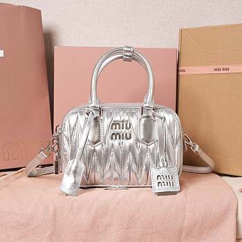 Miu Miu Arcadie Bag Silver 19x13x6cm