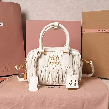 Miu Miu Arcadie Bag White 19x13x6cm