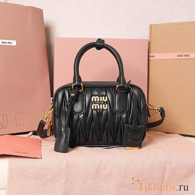 Miu Miu Arcadie Bag Black 19x13x6cm - 1