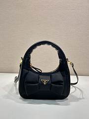 Prada Re-Nylon Nappa Leather Black Bag 22x13x7cm - 1