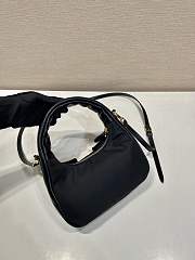 Prada Re-Nylon Nappa Leather Black Bag 22x13x7cm - 2