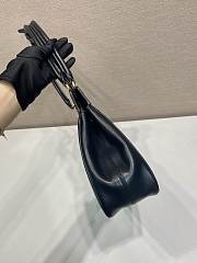 Prada Medium Leather Tote Bag Black 38x21x8cm - 5