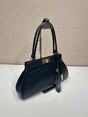 Prada Medium Leather Tote Bag Black 38x21x8cm - 4