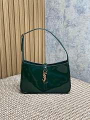 YSL Le 5 A 7 Bag Green Patent 23x16x6.5cm - 1