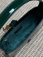 YSL Le 5 A 7 Bag Green Patent 23x16x6.5cm - 6