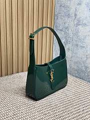 YSL Le 5 A 7 Bag Green Patent 23x16x6.5cm - 3