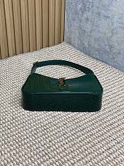 YSL Le 5 A 7 Bag Green Patent 23x16x6.5cm - 2