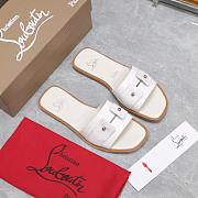 Christian Louboutin Chambelimule Mules White - 1