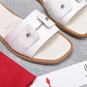 Christian Louboutin Chambelimule Mules White - 2