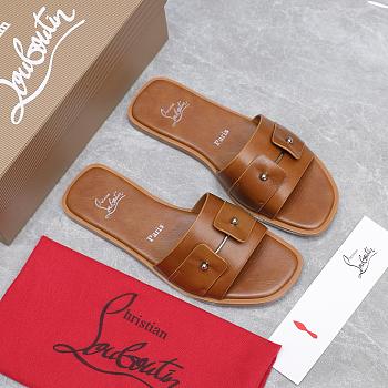 Christian Louboutin Chambelimule Mules Brown