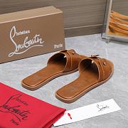 Christian Louboutin Chambelimule Mules Brown - 4
