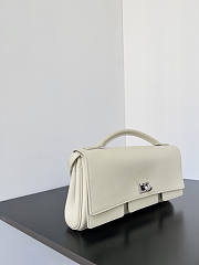 Balenciaga Bel Air Small Shoulder Bag White Silver 26.9x14x5.3cm - 5