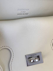 Balenciaga Bel Air Small Shoulder Bag White Silver 26.9x14x5.3cm - 2