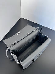 Balenciaga Bel Air Small Shoulder Bag Grey Silver 26.9x14x5.3cm - 5