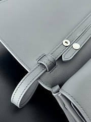 Balenciaga Bel Air Small Shoulder Bag Grey Silver 26.9x14x5.3cm - 4