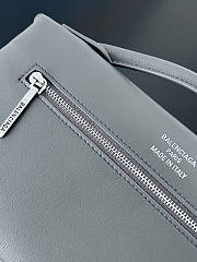 Balenciaga Bel Air Small Shoulder Bag Grey Silver 26.9x14x5.3cm - 2