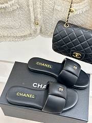 Chanel Black Slides 25 - 1