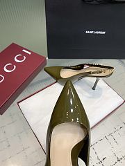 Gucci Signoria Slingback Pump Dark Green 10.5cm - 2