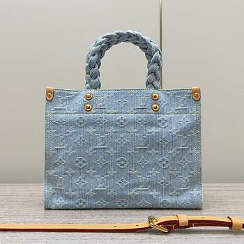 Louis Vuitton LV Let Go PM Sky Blue Denim 28 x 23 x 10.5 cm