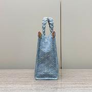 Louis Vuitton LV Let Go PM Sky Blue Denim 28 x 23 x 10.5 cm - 5