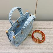 Louis Vuitton LV Let Go PM Sky Blue Denim 28 x 23 x 10.5 cm - 3