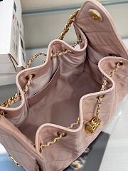 Chanel 25 Small Handbag Pink Calfskin Gold 30x26x14cm - 4
