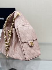 Chanel 25 Small Handbag Pink Calfskin Gold 30x26x14cm - 3