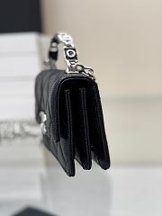 Chanel Mini Chain Top Handle Black Caviar 9.5x12.5x3.5cm - 5
