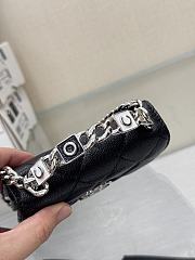 Chanel Mini Chain Top Handle Black Caviar 9.5x12.5x3.5cm - 4